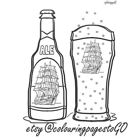 Alcohol Coloring Pages