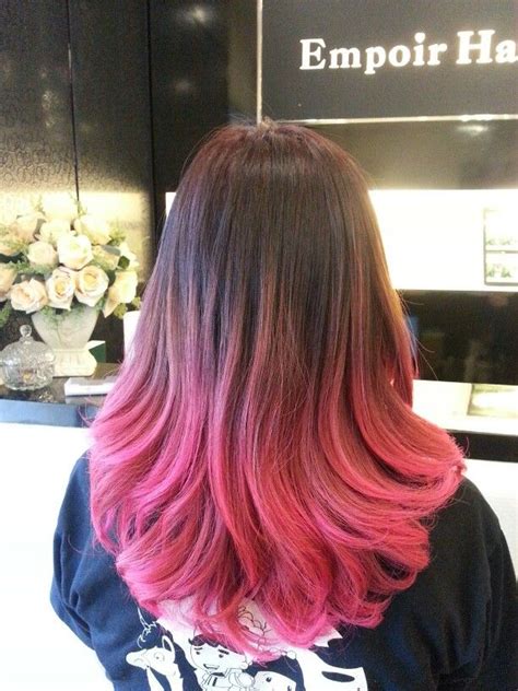 Brown Pink Ombre Hair Pink Duster 40 Best Pink Highlights Ideas For