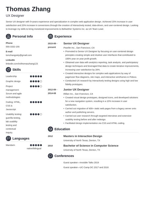 5 Ux Designer Resume Examples For 2022 Resume Worded Vrogue