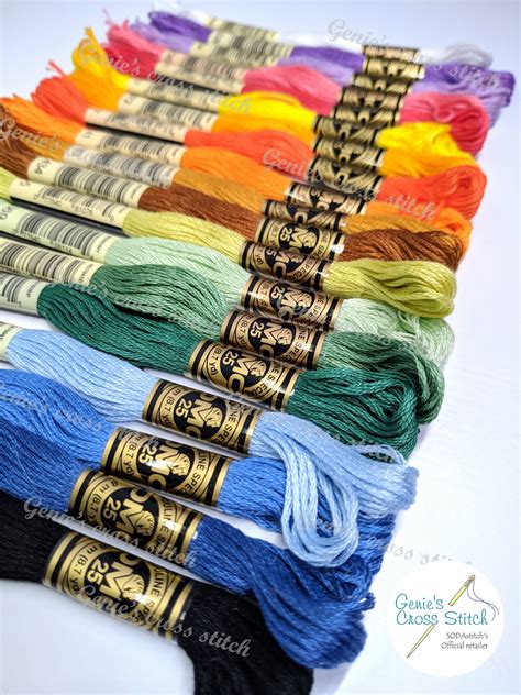 DMC Embroidery Cotton Thread Basic Solid Full Skein 482 Etsy Point