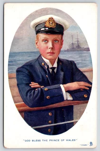 Royaltyprince Edward Viiiboy In Sailor Captain Suitportrait On Ship