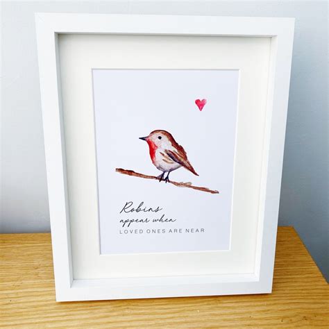 Robin Print Robins Appear When Loved Ones Are Near Robin Etsy