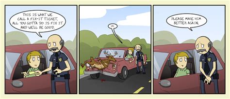 Amazingsuperpowers Accident Police Car Comics Funny Comics