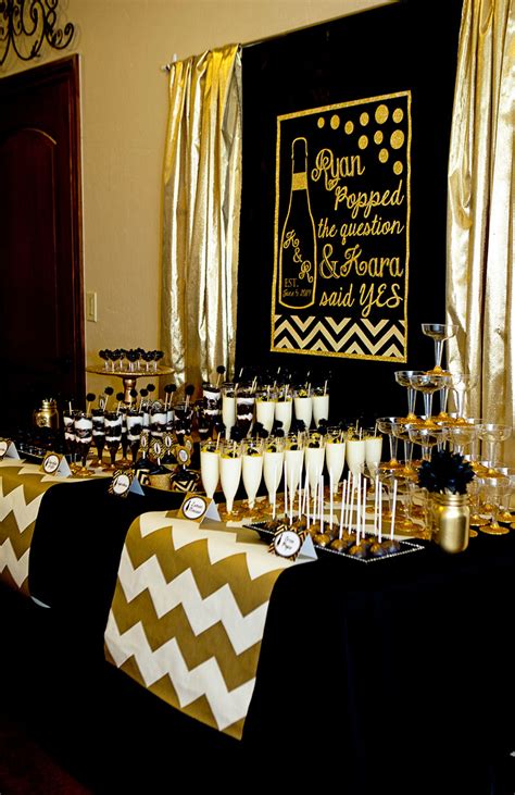 Gold And Black Bridal Shower Bridal Shower Ideas Themes