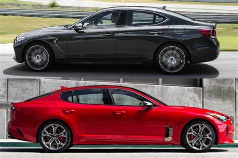 2019 Genesis G70 Vs 2018 Kia Stinger Whats The Difference