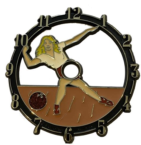 4 Vintage Clock Dial Bowling Female Craftime Clockery