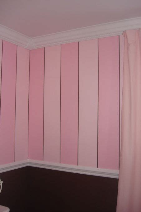 Pink Striped Walls Faiths Dream Room Pink Stripe Walls White