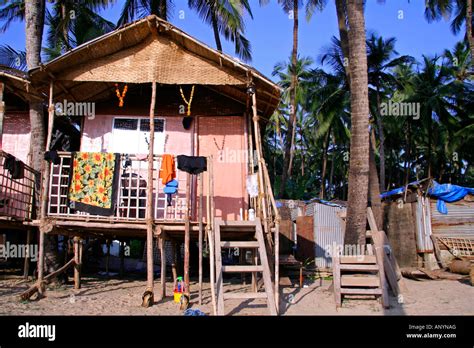 Beach Hut On Seaside In The Tropics Stock Photo Alamy
