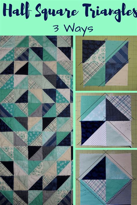 Easy Half Square Triangle Quilt Tutorial Darcy Quilts Triangle