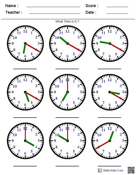Free addition worksheets include more than 300 practice sheets covering every aspect in addition. Time Worksheets | Time Worksheets for Learning to Tell ...