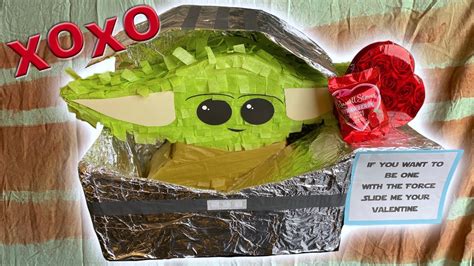 Baby Yoda Valentines Day Box Homemade Grogu Pram Youtube