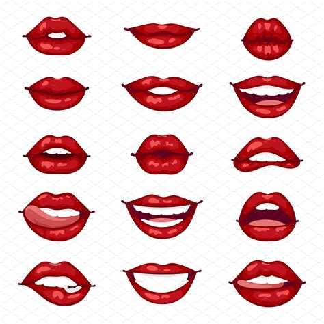 Female Lips Isolated Vector Lips Drawing Female Lips Lips Illustration