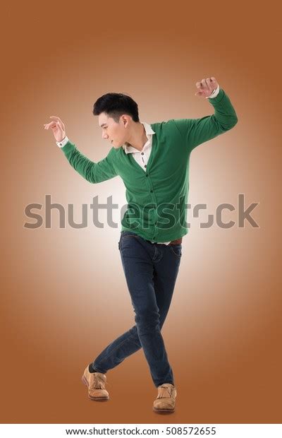 Asian Young Man Dance Full Length Stock Photo Edit Now 508572655