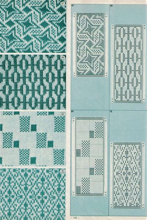 machine knitting stitches catalog punch card pattern vol 1 etsy canada