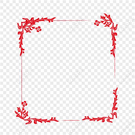 Red Festive Border Shading Png Free Vector Elements Red Shade Vector