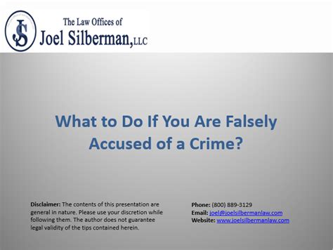 Slideshow What To Do If You Are Falsely Accused Of A Crime New