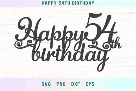 Th Birthday Svg Th Cake Topper Svg Graphic By Nele Creative