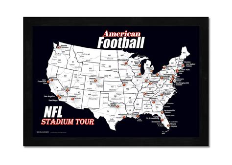 Football Stadium Map Nfl Map Geojango Maps