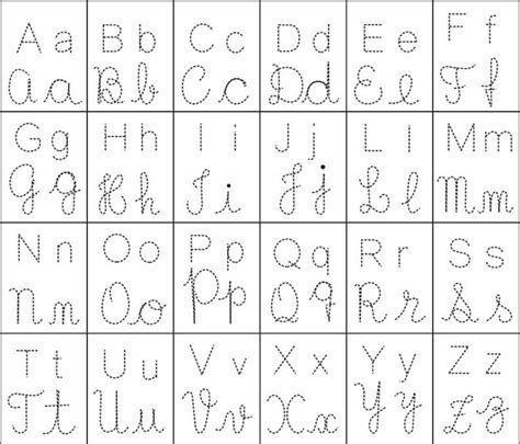 The Best 11 Letras Do Alfabeto Cursivo Pontilhado Para Imprimir