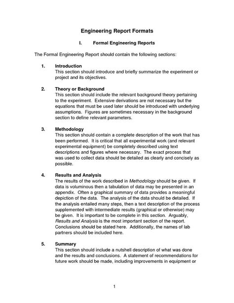 Report Template Engineering 4 Templates Example Progress Report