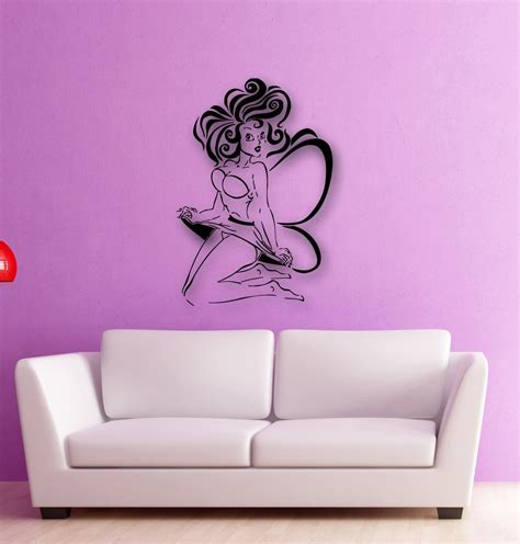Wall Stickers Vinyl Decal Sexy Pin Up Girl Dress Nice Decor Ig476