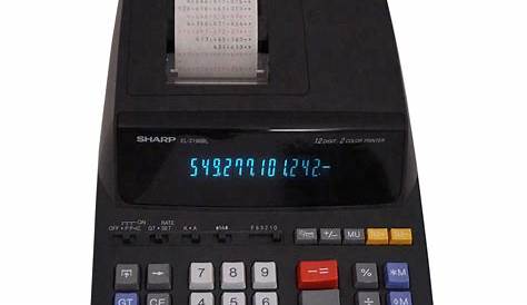 Sharp EL-2196BL 12 Digit Printing Calculator - Printing Calculators