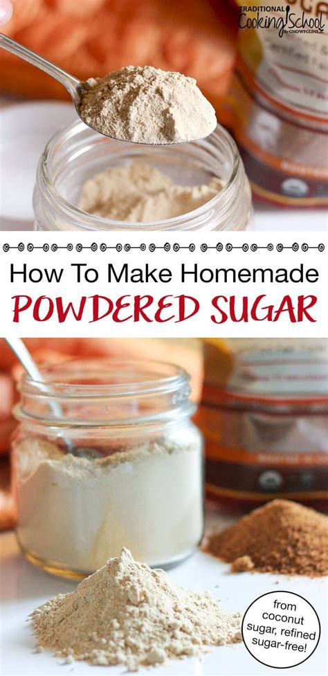 How To Make Homemade Powdered Sugar From Coconut Sugar Recipe