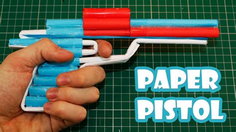 How To Make A Paper Revolver That Shoots Pistol With Trigger