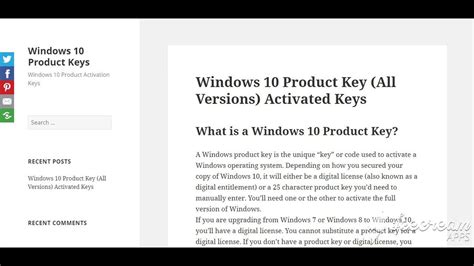 Windows 10 Product Key Activation Keys Windows Windows 10 Activities Hot Sex Picture