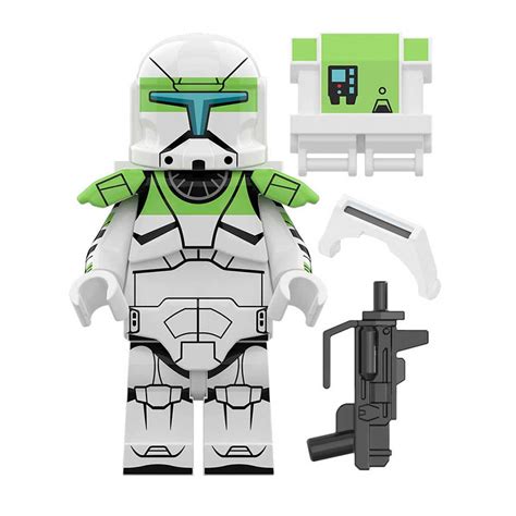 Green Commando Clone Trooper Lego Star Wars Minifigures Delsbricks