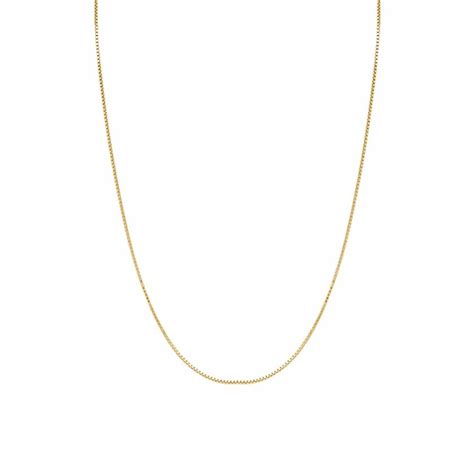 Jewelry Mens Shane Co In K Yellow Gold Box Chain Mm