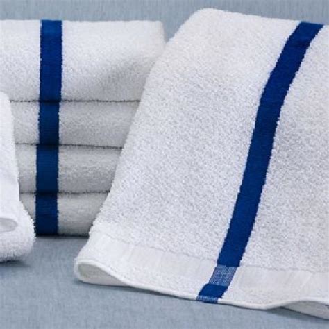 Wholesale Factory Direct Blue Stripe Economy Waterpark Pool Towels