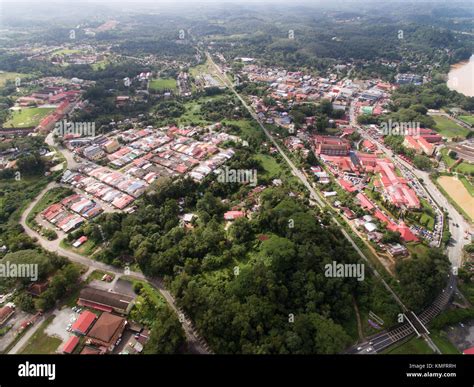 Aerial View Of Kuala Krai Town Located In Kuala Krai Kelantan