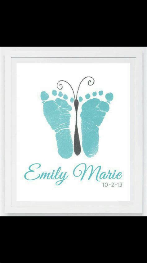 Pin By Ellisia Waterman On Crafts For The Kids Baby Footprint Art