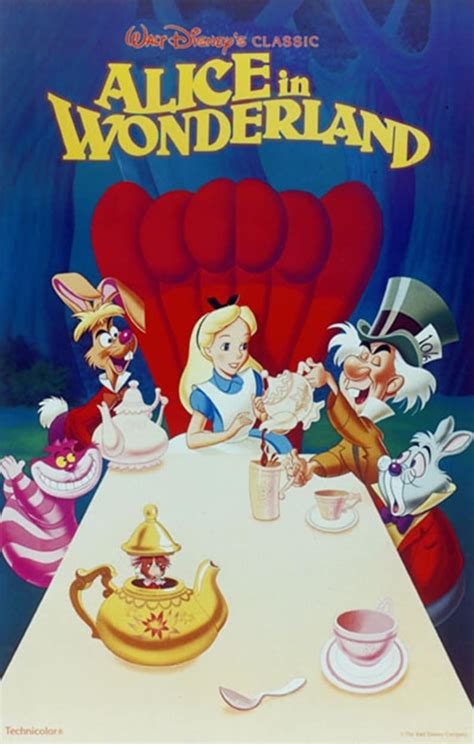 Alice In Wonderland 1951 Walt Disney Cartoon Movie Poster Etsy Australia
