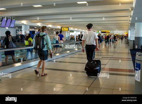 Busy Airport Terminal Stock Photo Alamy