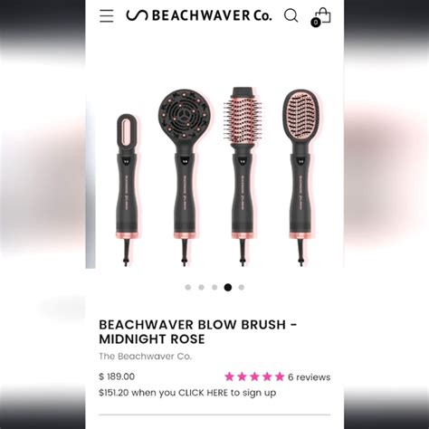 The Beachwaver Co Hair Beachwaver Blow Dry Brush Midnight Rose