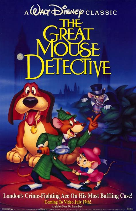 Image The Great Mouse Detective Poster 1992 Disneywiki
