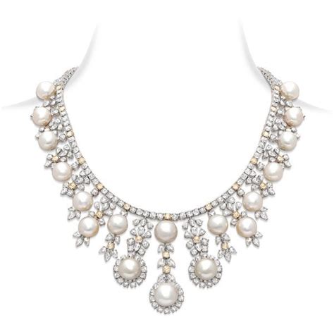 Classic Diamond And Pearl Bridal Necklace Rose