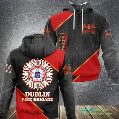 Dublin Fire Brigade Irish Firefighter Fire Department Hoodie 3d All