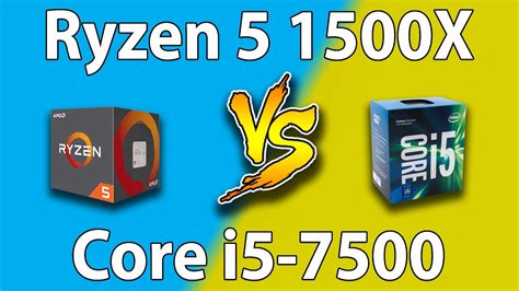 Find out which is better and their overall performance in the cpu ranking. AMD Ryzen 5 1500X vs intel core i5-7500 | Games Benchmarks
