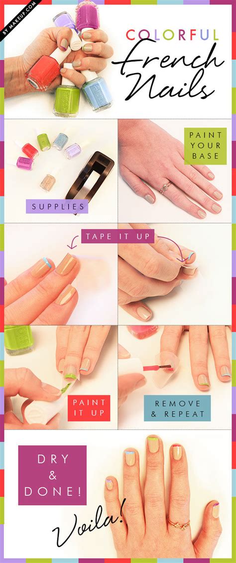 Read on to see how other nail artists have created their own french manicure gradients to find inspiration for your diy manicure. DIY Colorful French Nails Pictures, Photos, and Images for ...