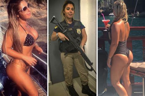 Bikini Pics Hot Brazilian Cop Who Works Hard And Plays Harder Goes