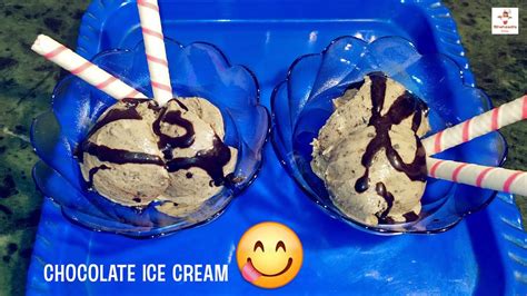 Homemade Chocolate Ice Cream Recipe Only 5 Ingredients Yummy Youtube