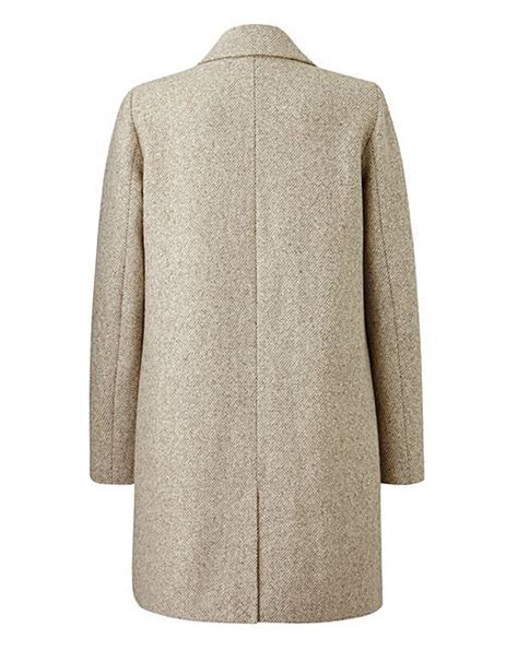 Lightweight Textured Coat Simply Be