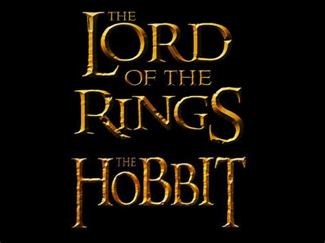 Image The Lord Of The Rings The Hobbit Logo Lord Of The Rings