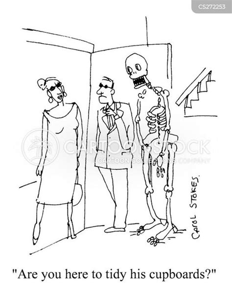 skeletons in the closet cartoons and comics funny pictures from cartoonstock