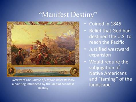 Ppt Manifest Destiny And Native Americans Powerpoint Presentation