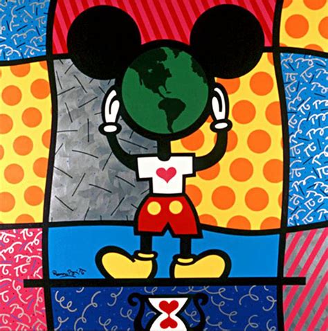 Romero Britto Mickeys World Romero Britto Art Disney Pop Art