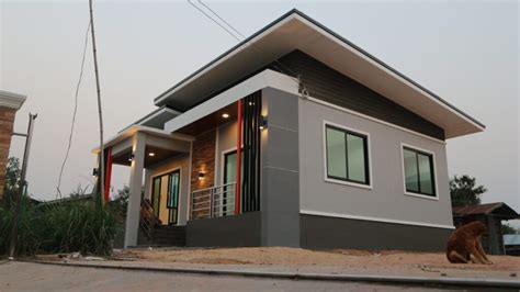 desain rumah minimalis  model atap miring  belakang  kamar